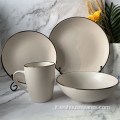 16/24 PCS Hotel Ristorante Tableware Set in porcellana ceramica